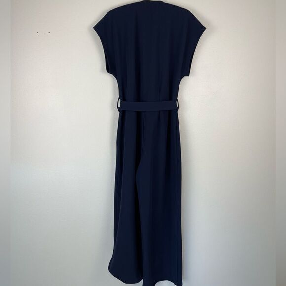 Solutions! Navy Blue Jump Suit Size M - Picture 3 of 7